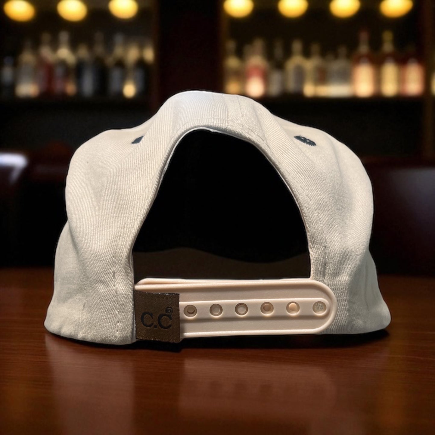 Two-Tone Black & Cream Trucker Hat – Cotton Snapback Cap